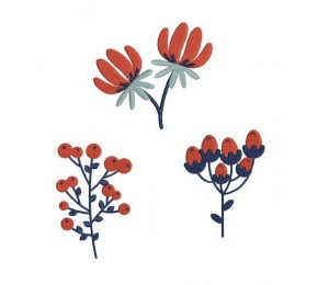 Stickserie - Winterblumen